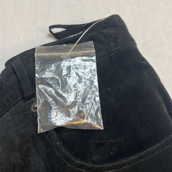 Harold’s SUEDE/Leather quality apparel black suede /leather  pants womens size 8 - Picture 7 of 10